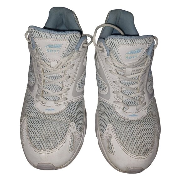 Avia Womens Sneakers Size 9.5 White Light Blue Running Walking Shoes - Picture 3 of 13